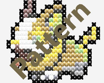 Modèle de point de croix Yamper Icon