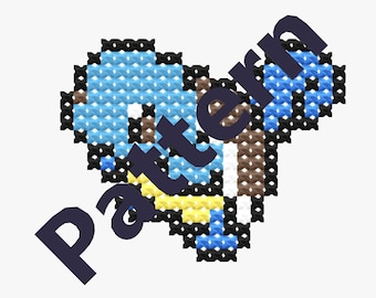 Squirtle Icon Cross-Stitch Pattern