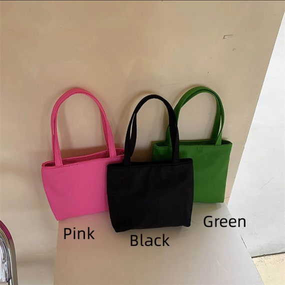 Square Bag, Small Tote Bag, Vintage Bag, Campus Bag, Pink Phone