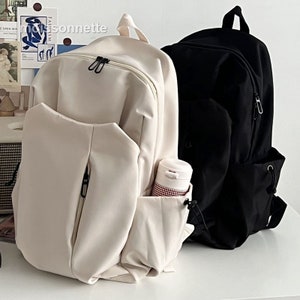 Simple Solid Color Computer Backpack University High School 