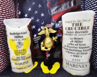 Candela LED Crucible - Onora la tua recluta dei Marines - Collezione Crucible