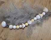 Pacifier chain with name Pacifier chain with clip Pacifier chain with crochet balls Pacifier chain with silicone beads