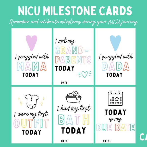 Hospital Crib Cards Etsy