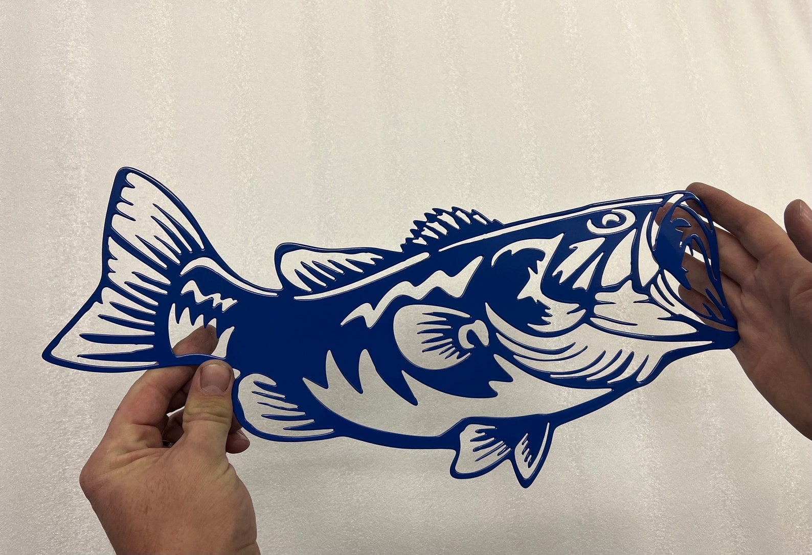 Large Mouth Bass Metal Art Fishing Gift Gift for Men Etsy