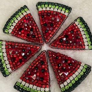 Handmade Watermelon Brooch, Fresh and Fun Pin, Summer Style, for Fruit ...