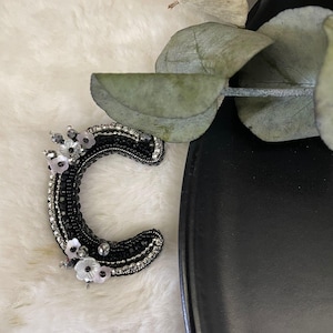 Broche de letras hecho a mano, broche personalizado con tu inicial, broche elegante y sencillo, broche lujoso, broche con letras del alfabeto, para un estilo sofisticado