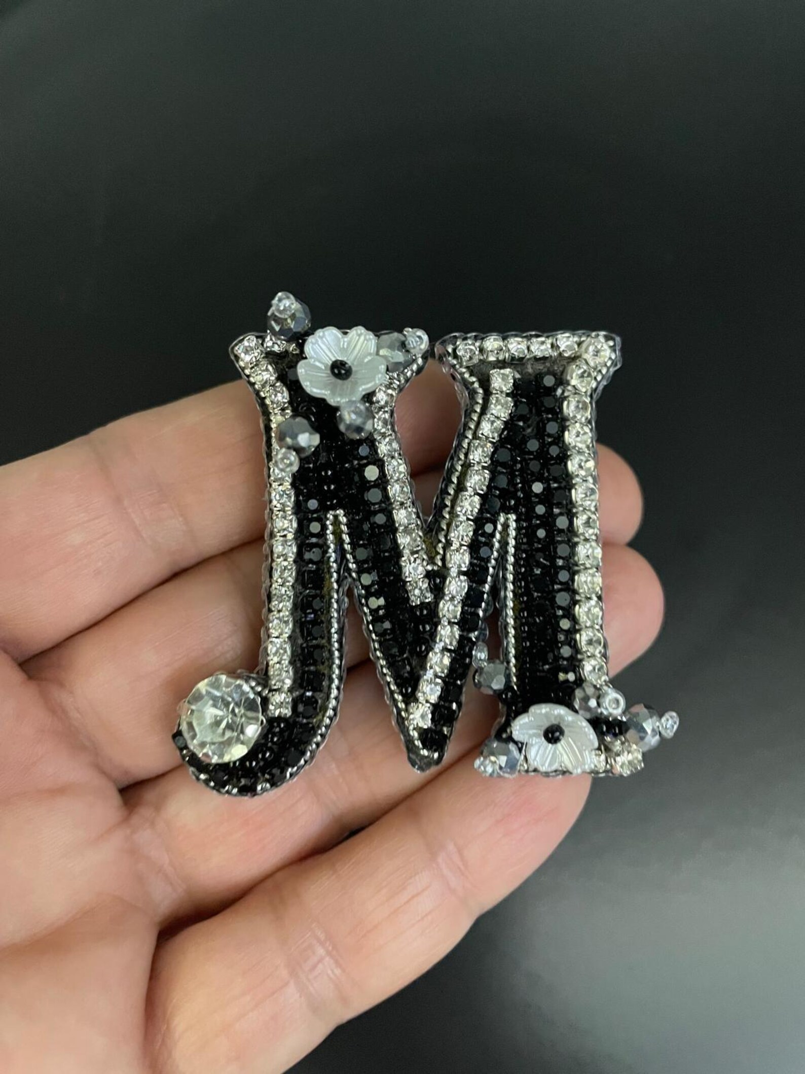 Handmade Letter Brooch, Custom Pin With Your Initial, Chic and Simple ...