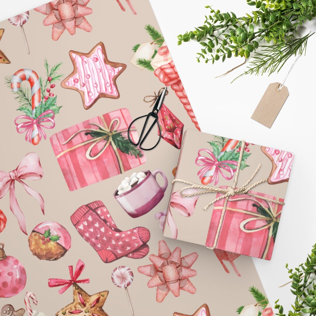 Christmas Wrapping Paper, Holiday Gift Wrapping Paper, 24x36 Wrapping