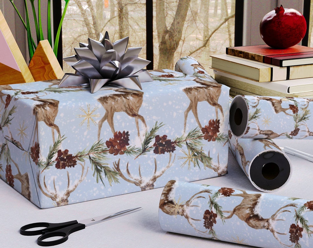 Deer Christmas Wrapping Paper 