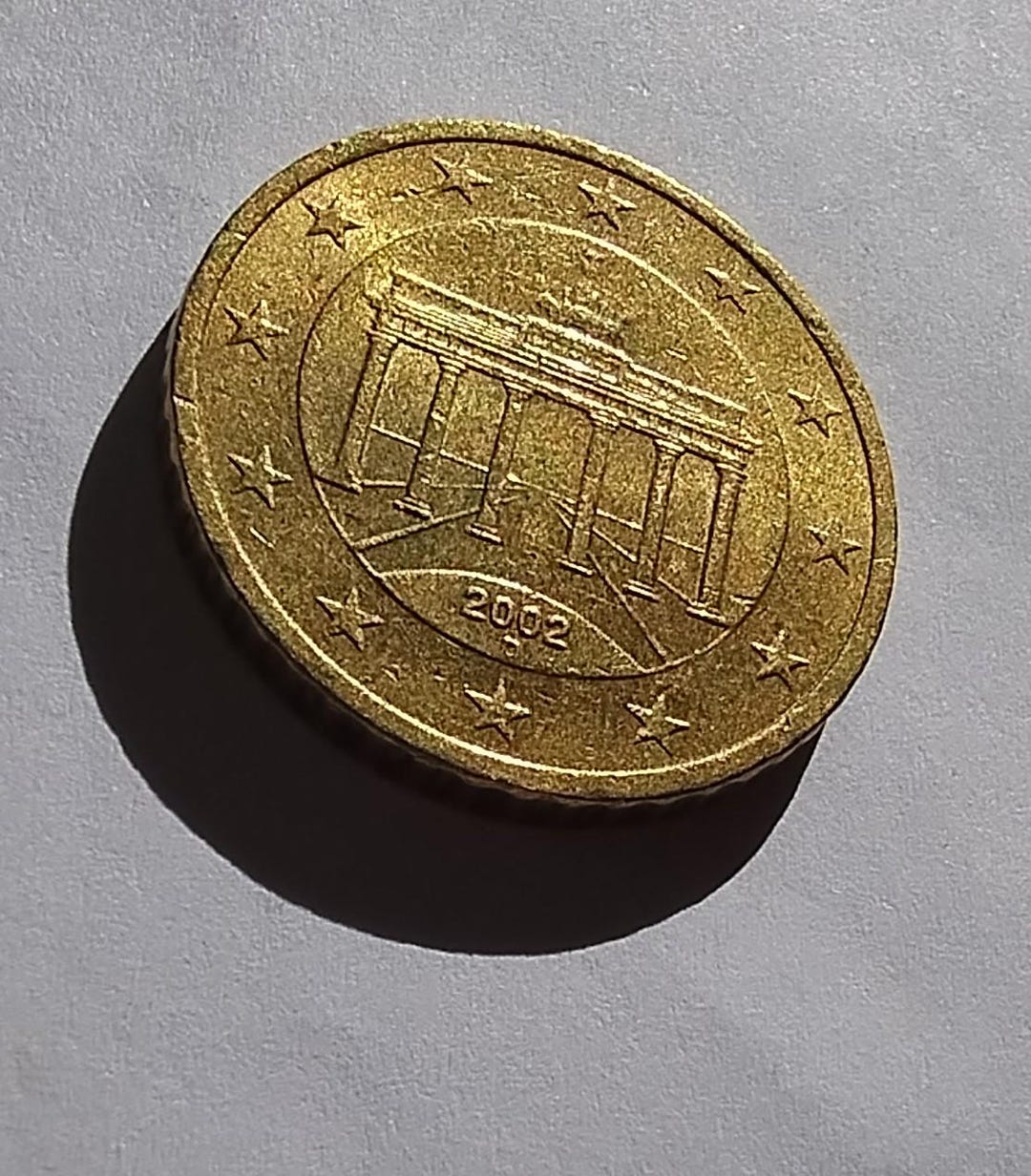 レアコイン 2002 D 50 ユーロセント ドイツ L mz25 ユーロセント