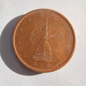 RARE MYNT 2002 Italien 2 eurocent L mz25 eurocent