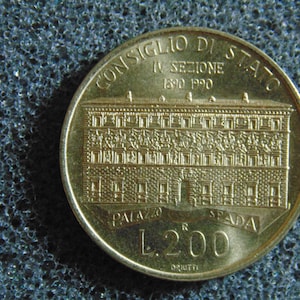 1990 200 lire council of state L002 image 1