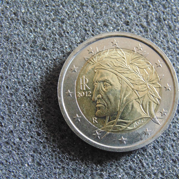 2 euros Italia 2012 Dante Alighieri