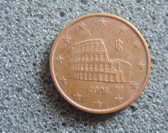 2008 Italy 5 euro cents L 001