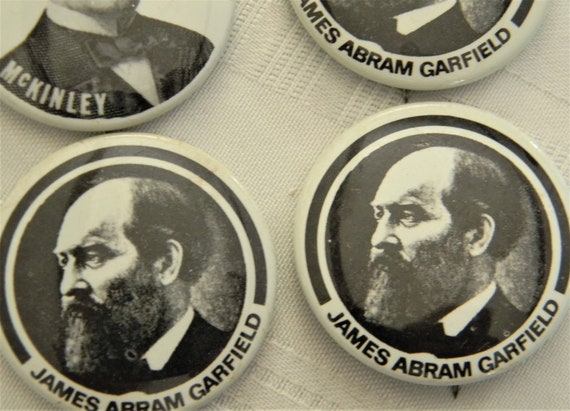 p268 Lot of Six Campaign Buttons, McKinley and Ga… - image 3