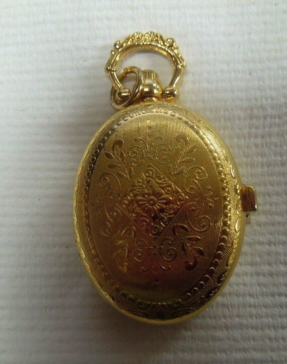 Vintage Crystal Bezel Oval Quartz Watch