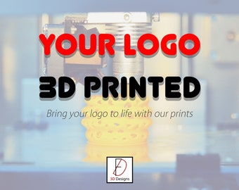 Custom Logo 3D - Your Logo, company logo, personalized sign, business logo, 3D Printed up to 5 colour