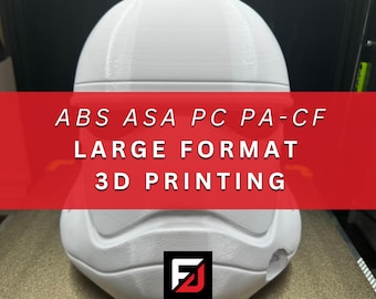 Large Format 3D Printing Service: Functional Parts, Cosplay, Prototyping, Automotive and more.