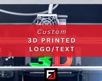 Custom 3D Printed Logo or Text Sign: Personalized Business Decor