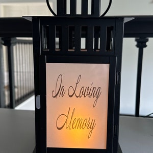 Keep the Light on, Photo Lantern, Memorial Lantern ,Memorial Candle, Sympathy lantern, Remembrance, Bereavement Gift, Loss of a Loved image 5