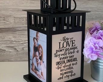 Those We Love, Photo Lantern, Memorial Lantern ,Memorial Candle, Sympathy lantern, Remembrance, Keepsake, Bereavement Gift, Loss of a Loved