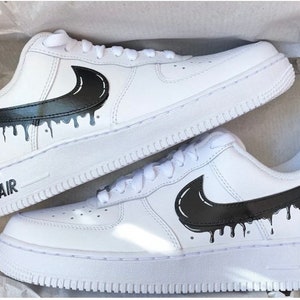 Custom Air Force 1 Drip LV Patches, Easy Iron On Black Drip LV Patches –  theshoesgirl