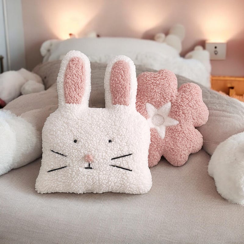 Happy Bunny Eggs Pillow