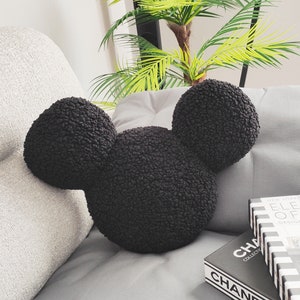 Almohada de peluche con forma de ratón, regalo de Disney, bonita almohada decorativa, decoración del hogar, ratón mágico, decoración de Disney, almohada decorativa, almohada de peluche, juguete