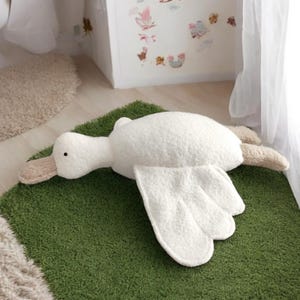 Duck Baby comforter, duck plush, plush toy, goose plush, duck pillow, duck lovey, goose stuff animal, lovey, baby pillow,  bed decoration