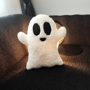Bonita almohada de fantasma, almohada con forma de fantasma, almohada de Halloween, decoración de Halloween, cojín de fantasma de peluche, regalos de Halloween, peluche de fantasma, regalo de Navidad