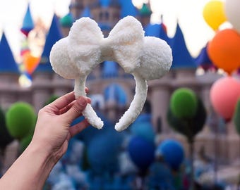 Orejas de ratón de tela de peluche: diadema inspirada en Disney