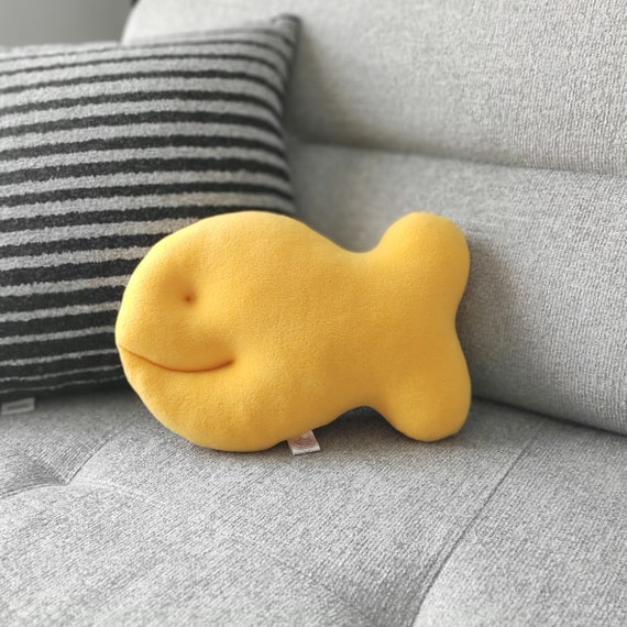 Cheesy Fish Cracker Plush Pillow, Nursery Decor