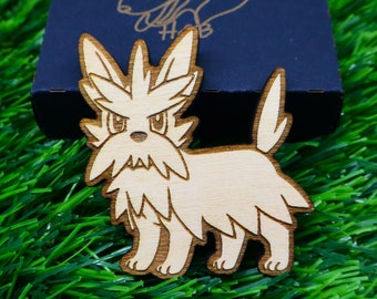 Magnete Pokémon Herdier in legno, Regalo Anime personalizzato, Geek, Decorazione domestica, Magnete da frigorifero colorato, Fan dei videogiochi, Scegli il tuo Pokémon