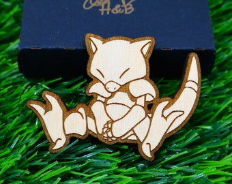 Aimants Pokémon en bois, Abra, Cadeau d’anime personnalisé, Geek, Décoration de la maison, Aimants de réfrigérateur colorés, Fan de jeux vidéo, Choisissez votre Pokémon