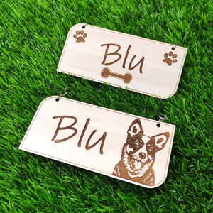 Personalized Wooden Pet Plaque, Pet Crate Name Tag, Cage and Kennel ...