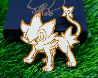 Aimants Pokémon Luxray en bois, cadeau d’anime personnalisé, Geek, décoration de la maison, aimants de réfrigérateur colorés, fan de jeux vidéo, choisissez votre design