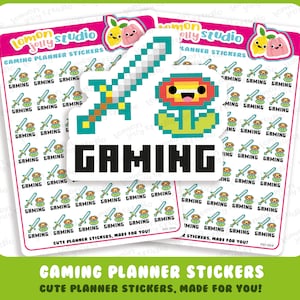42 niedliche Gaming/Gamer Sticker
