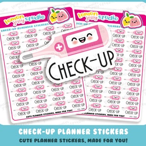 36 lindas pegatinas para planificador de citas de chequeo/médico/hospital