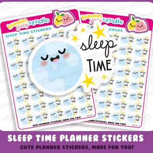 40 schattige slaaptijdplannerstickers