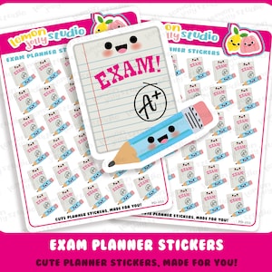 30 Cute Exam/College/University/School Planner Stickers