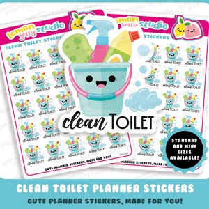 25 Süße Saubere Toilette/Hausarbeit/Hausarbeit Sticker