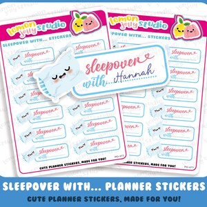 12 jolies soirées pyjama avec... stickers pour agenda