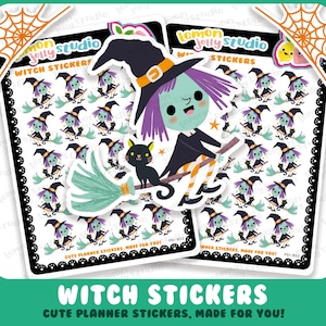 20 Cute Witch/Halloween Planner Stickers
