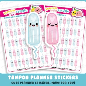 50 schattige tamponplannerstickers