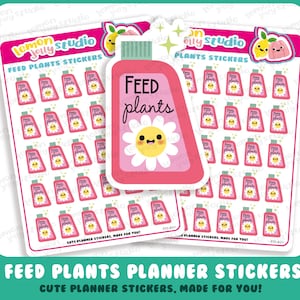 30 Cute Feed Plants/Fertiliser Planner Stickers