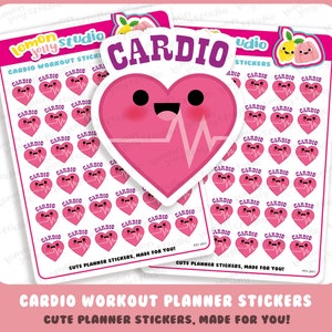 36 simpatici adesivi per promemoria per l'allenamento cardio