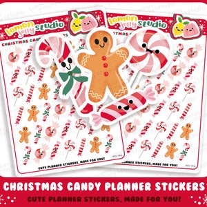 42 lindas pegatinas navideñas / planificadoras de dulces