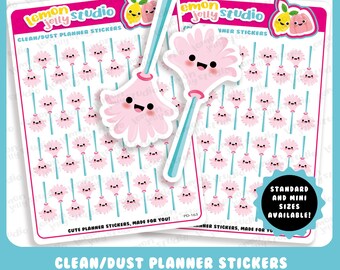 44 Cute Dust/Clean/House chores Planner Stickers