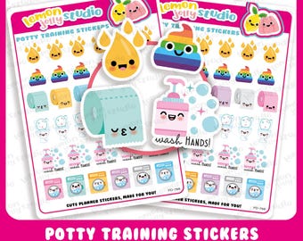 36 Cute Potty/Toilet Training Planner Stickers