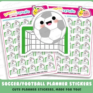 35 adesivos fofos de futebol/futebol/esporte